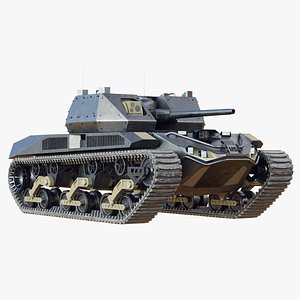 future electric tank 3D model