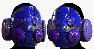 3D model High quality gas mask helmet! This photo-realistic model will bring an expert level of realism to yo