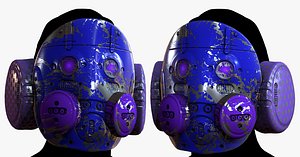 High quality gas mask helmet! This photo-realistic model will bring an expert level of realism to yo