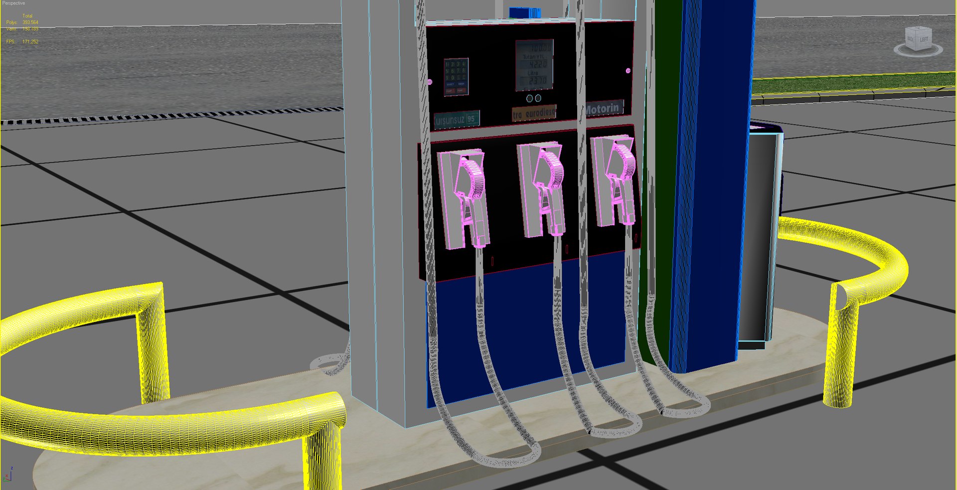 3D Petrol Station - TurboSquid 1229118