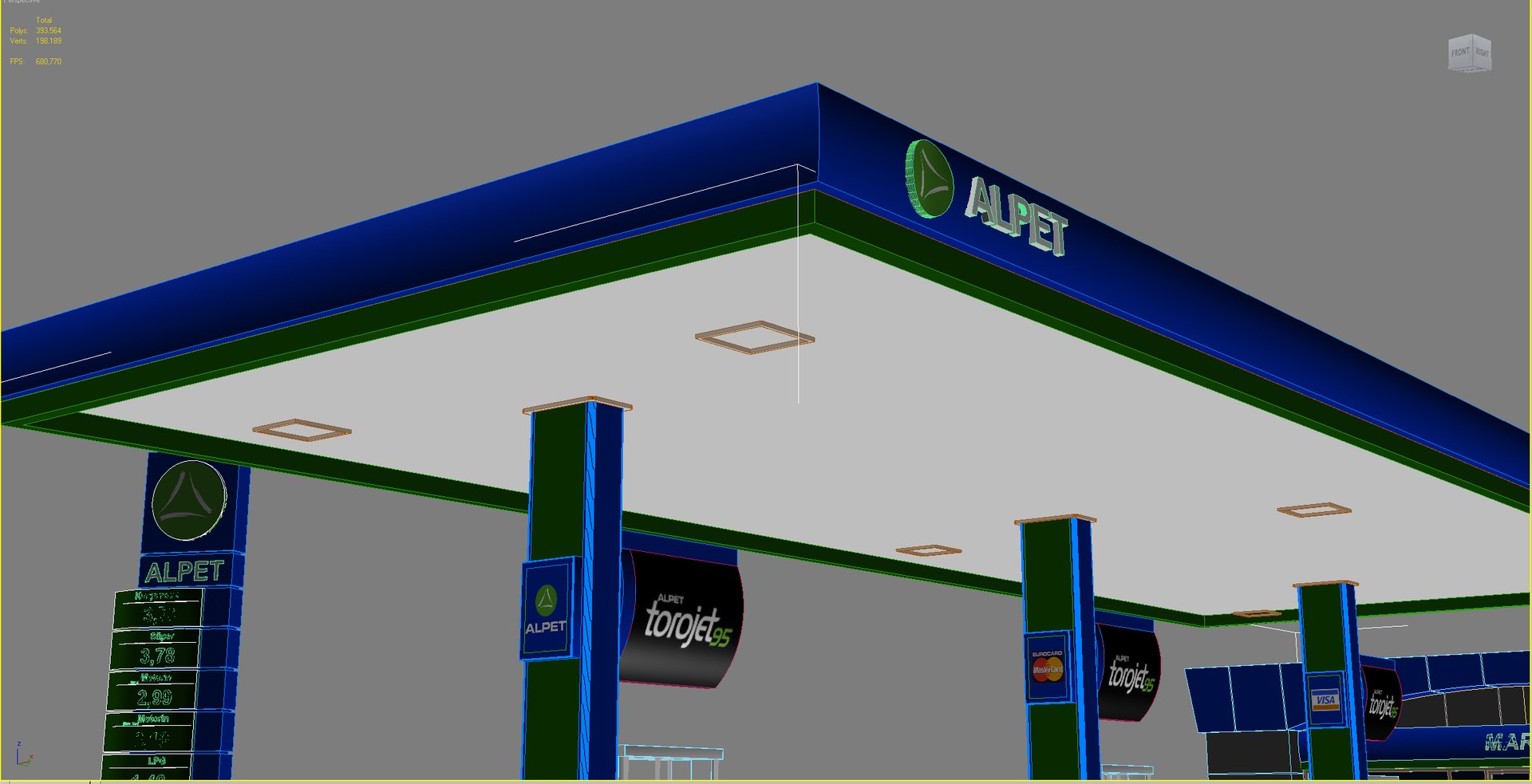 3D Petrol Station - TurboSquid 1229118