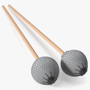 3D Marimba Mallets model