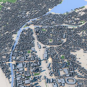 3D Zurich City Switzerland