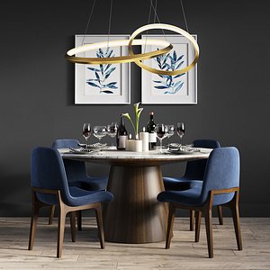 dinning set 15 3D