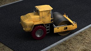 Roller Road Roller construction Leveler grader road repair model