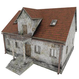 3D post villa model