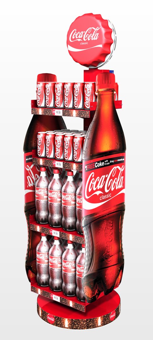 Standing display cross marketing model - TurboSquid 1501238