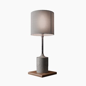 Halo - Elegante lampada moderna 3D con base in marmo e paralume minimalista