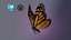 3D Butterfly Monarch