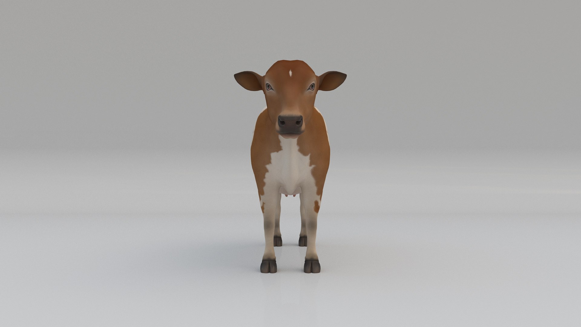 Dairy Cow FUR ANIMATED 3D Model - TurboSquid 1962775