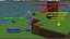 Minecraft-Szene voll