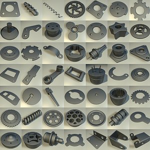 3dsmax component large 49 gear