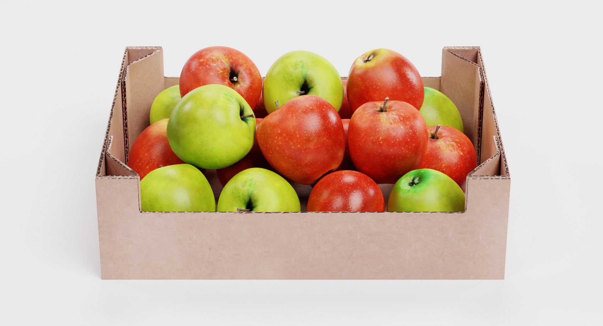 Apples Box 3D Model - TurboSquid 1405402