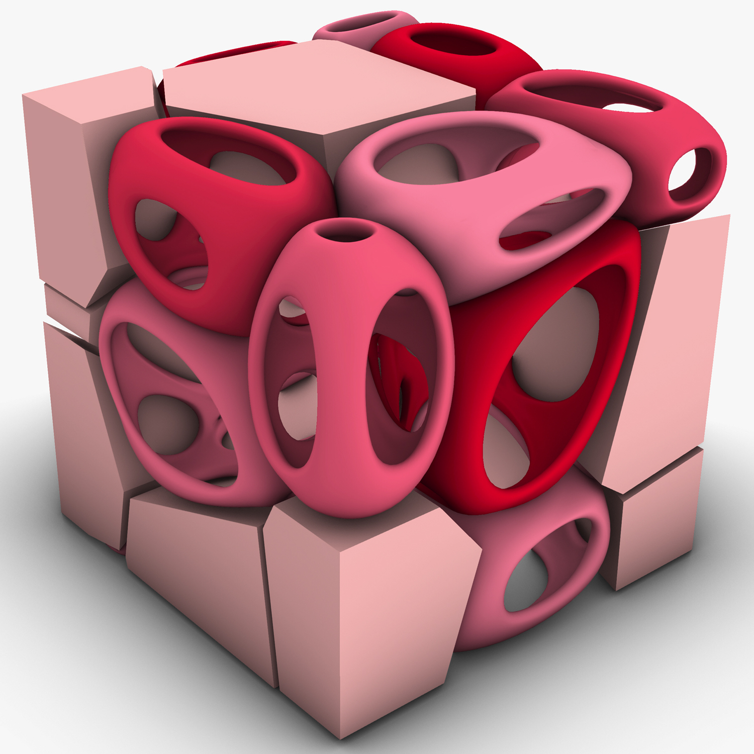 3D Smooth Voronoi Cube Cells 03 - TurboSquid 1822340