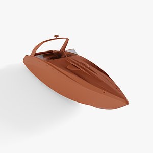 boat motor speed 3D model