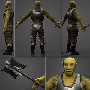 armored orc 3D model