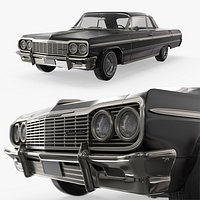 Chevrolet Impala 1964 Vintage Lowrider Simplified