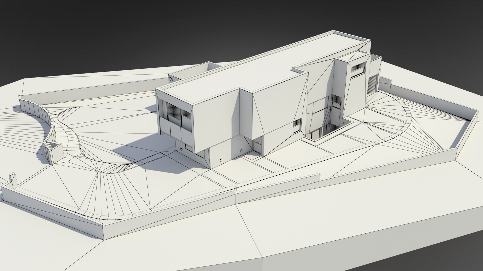 3d modern house