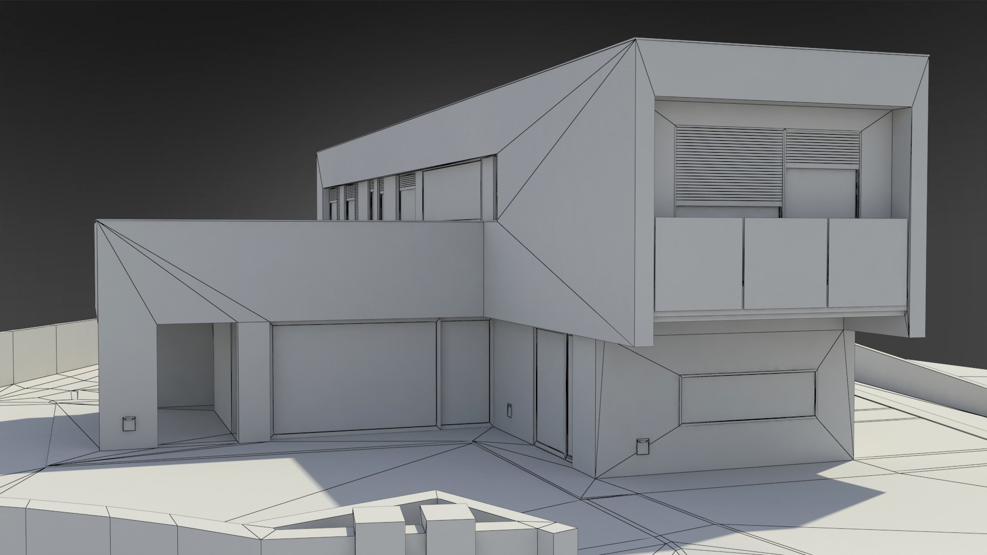 3d modern house
