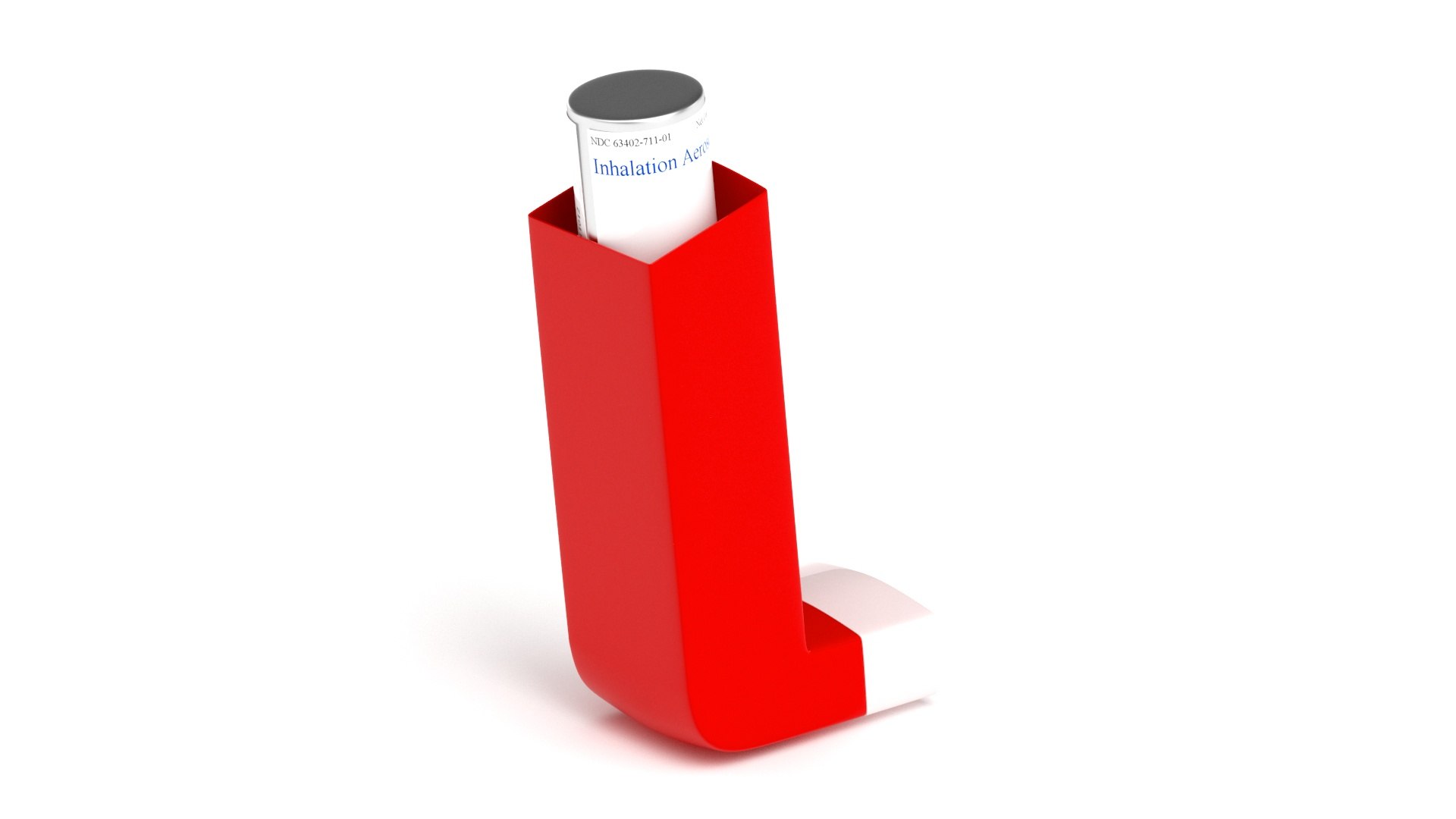 3D Asthma Inhaler 02 - TurboSquid 2223916