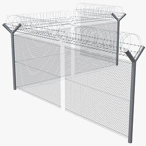 Barbed Razor Wire Mesh Fence Sections