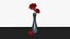 Blumenvase - Rosen