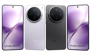 Vivo X200T Stellar Black And Seaside Lilac 3D model
