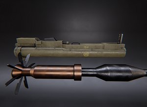 M72 AAA Game Ready PBR Low-poly 3D model 3D