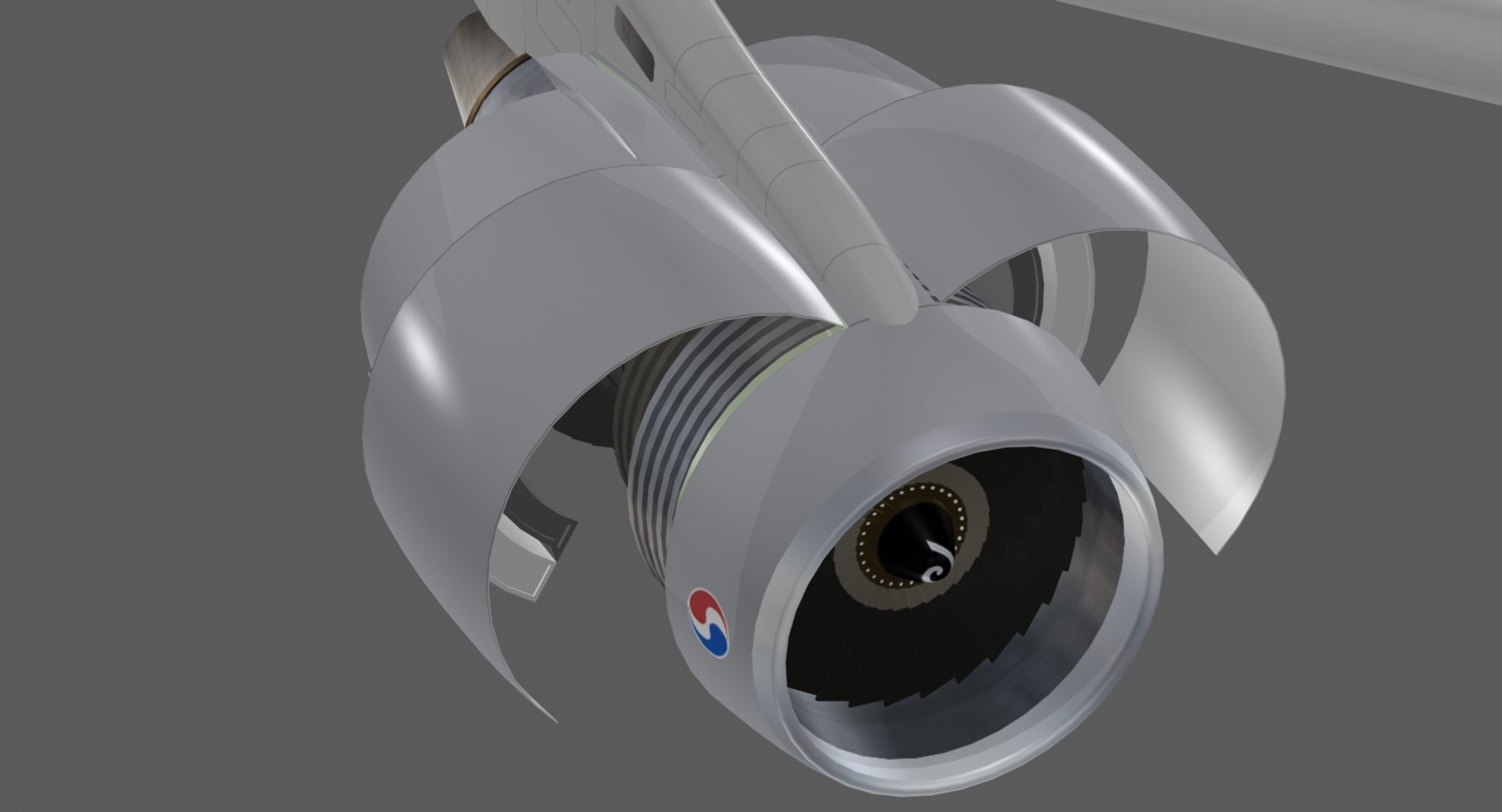 3d Model Boeing 747-400 F Korean