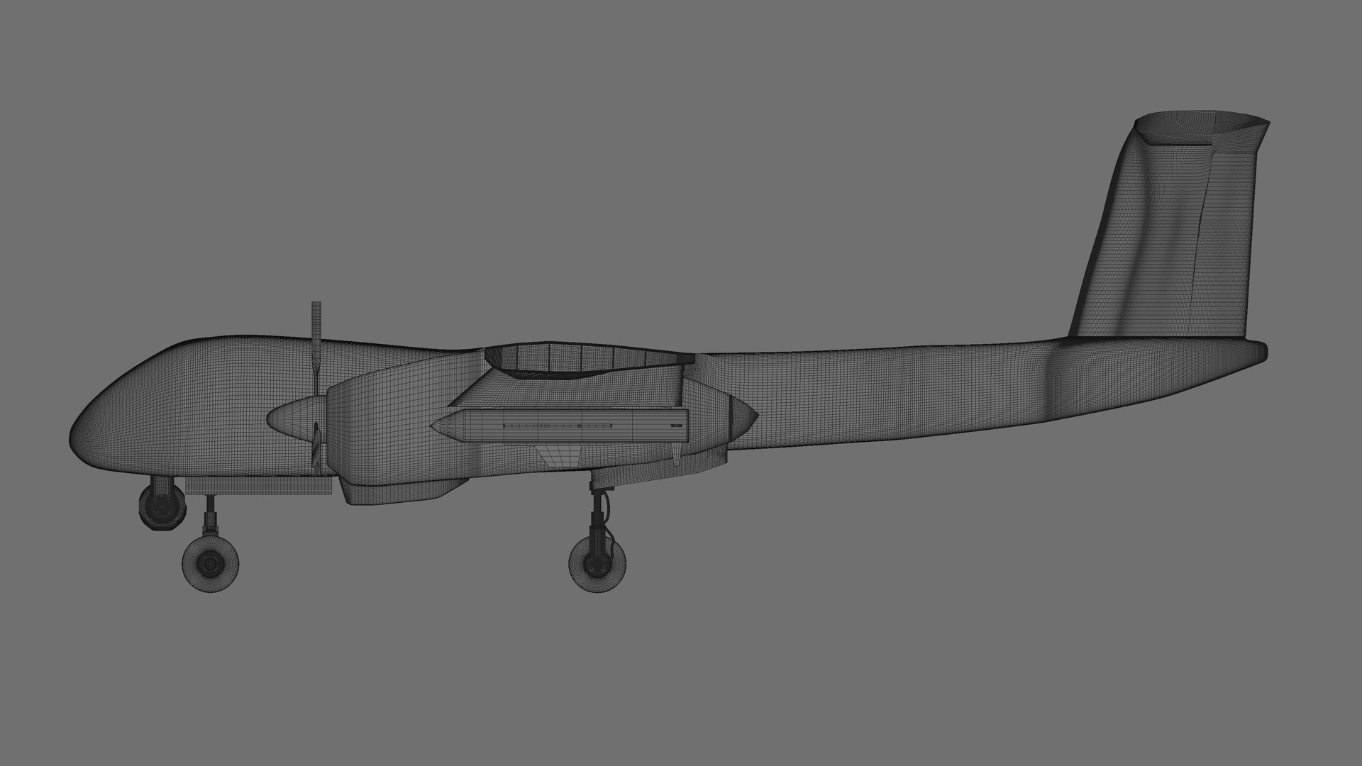 3D Drdo Rustom Vehicle Uav TurboSquid 1447566