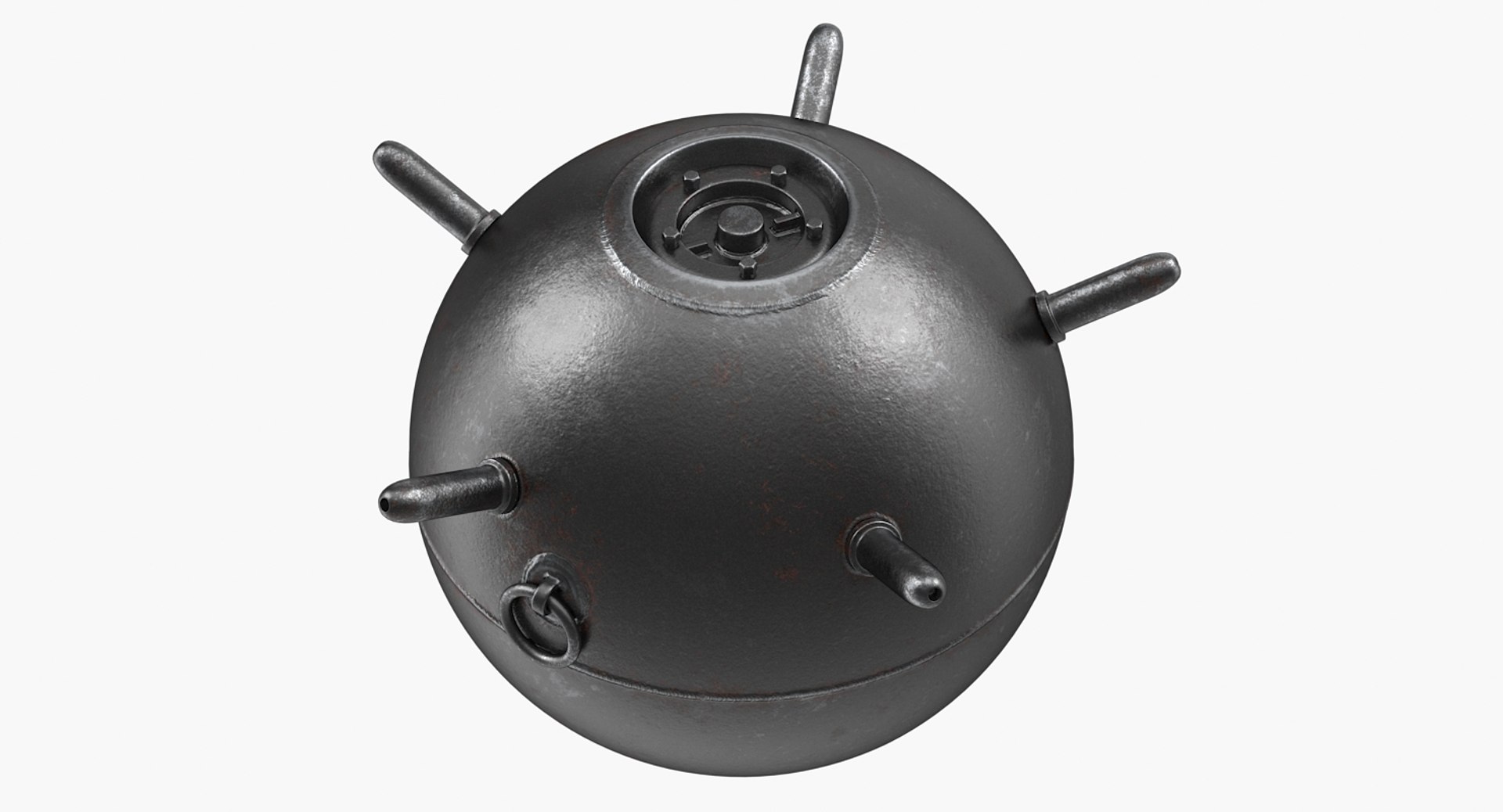 Old WWII Sea Mine 3D model preview