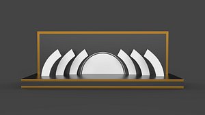 3D Empty stage design 3D model