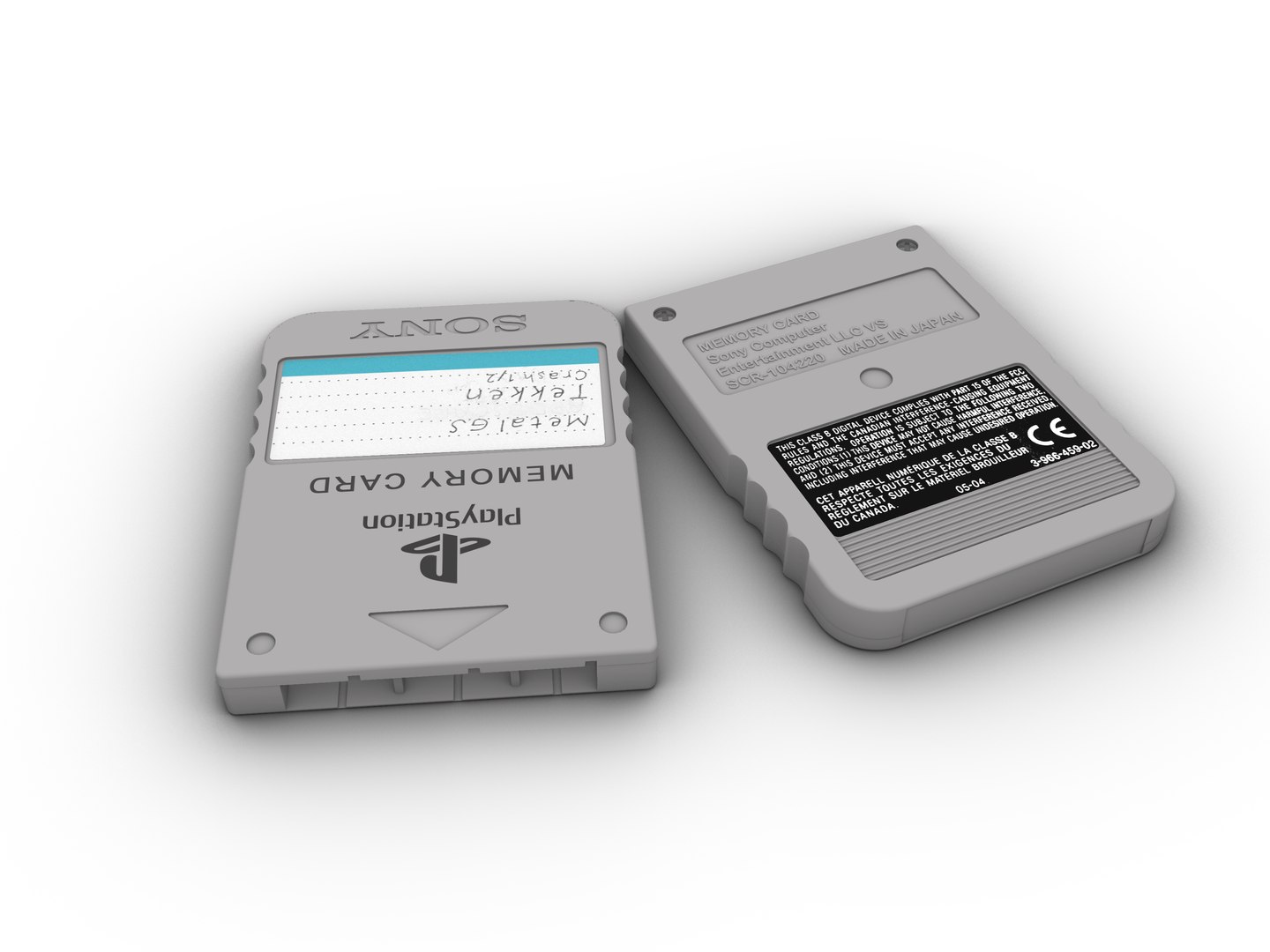 3D PSX Memory Card model https://p.turbosquid.com/ts-thumb/BF/YEUgJb/ZA/001/png/1749013685/1920x1080/fit_q87/65cb977440e15b5715fa5099b6613dc7bbed1fb1/001.jpg