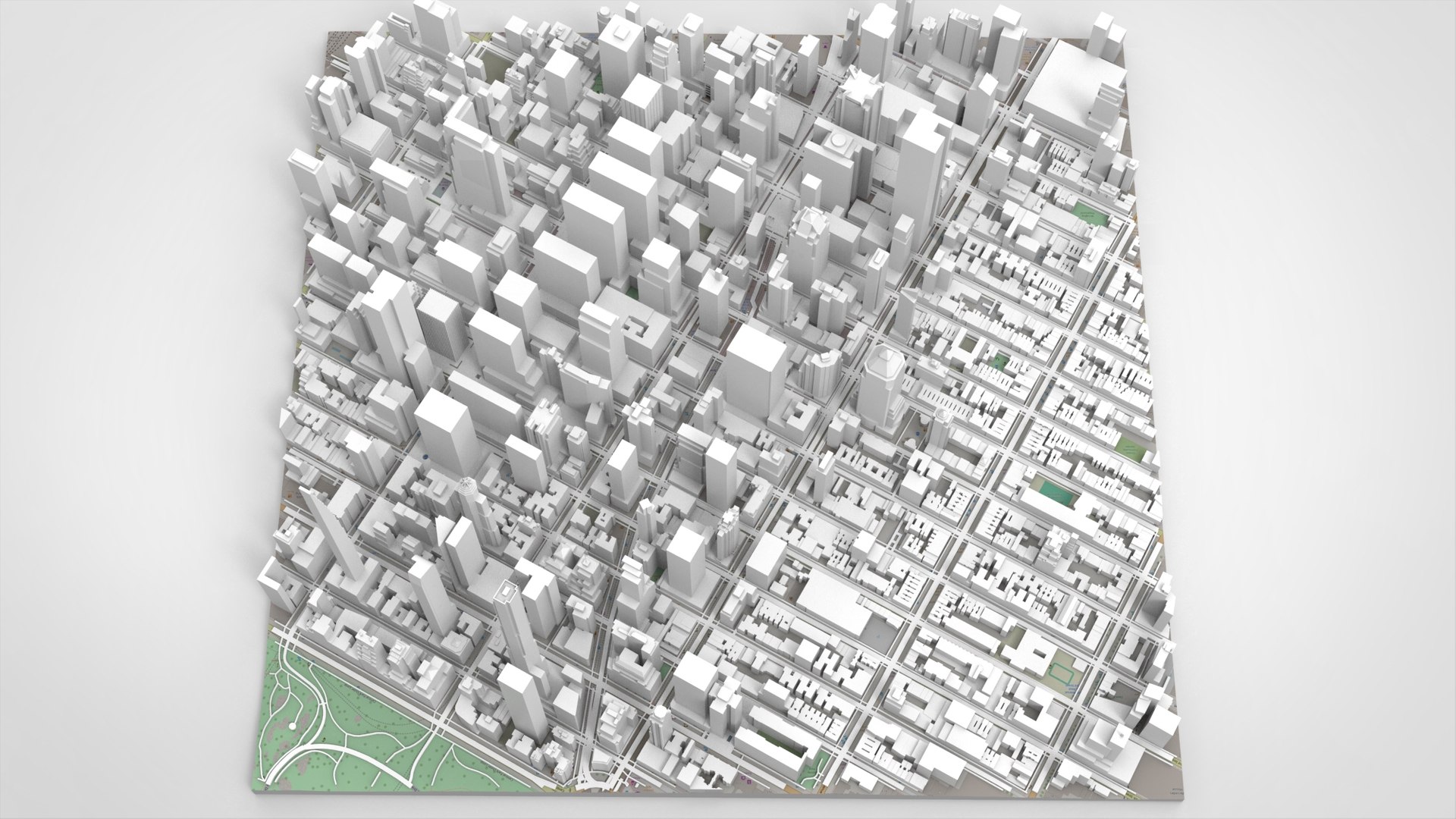 Cityscape New York USA Fragment City 3D - TurboSquid 2275533