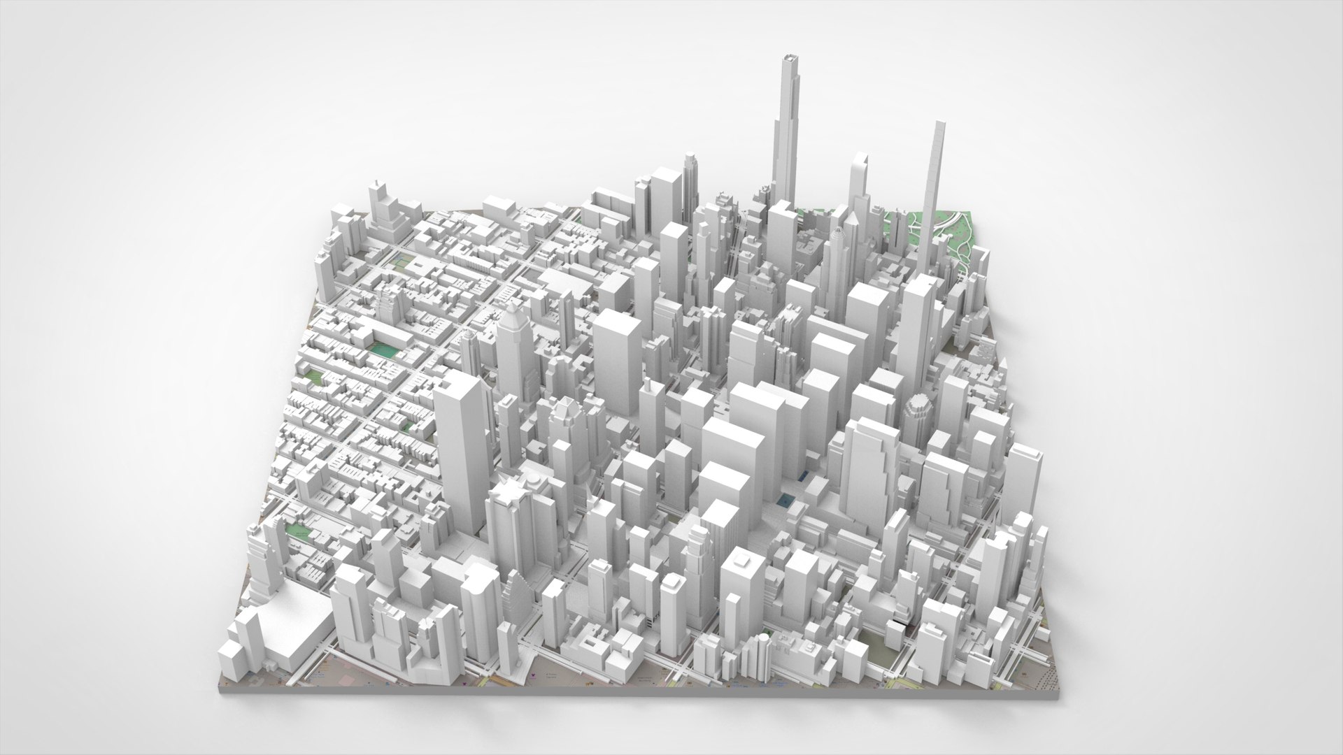 Cityscape New York USA Fragment City 3D - TurboSquid 2275533