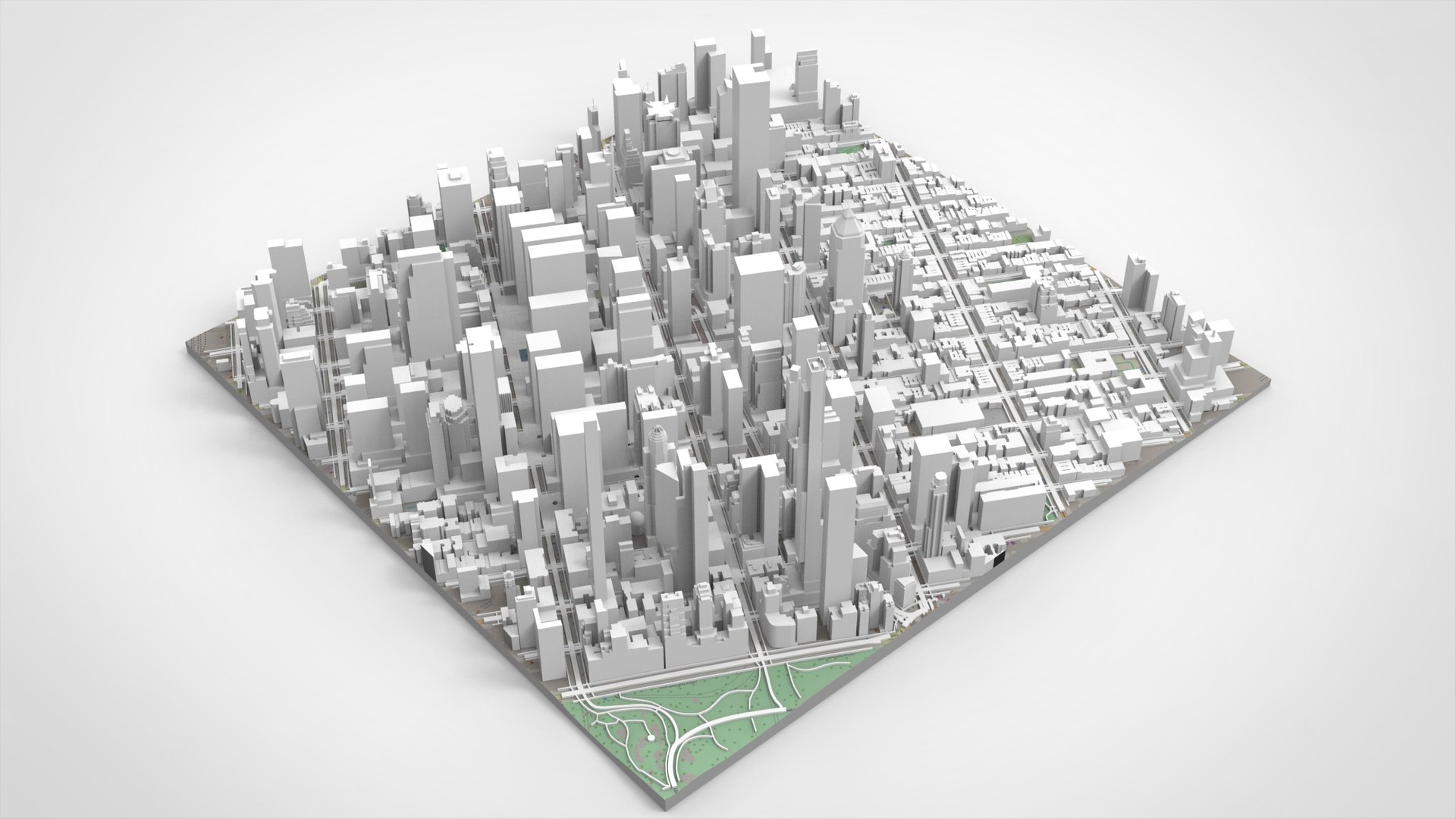 Cityscape New York USA Fragment City 3D - TurboSquid 2275533