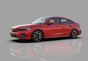 Honda Civic Sedan 2022 HQinterior 3D model