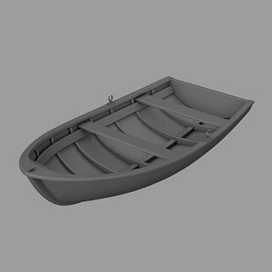 3d model of rowing boat
