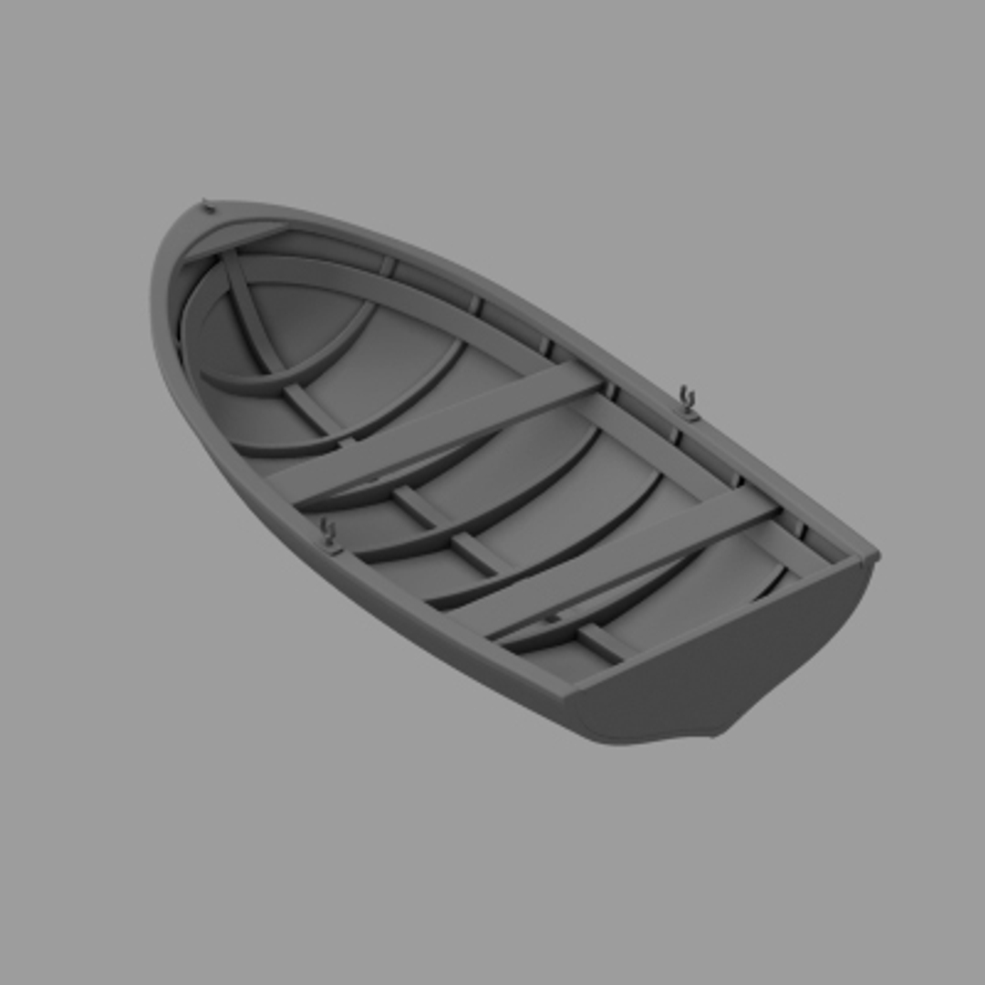 3d model of rowing boat