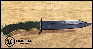 3d combat knife