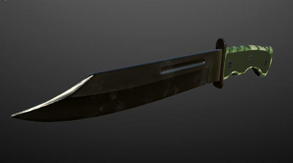 3d combat knife