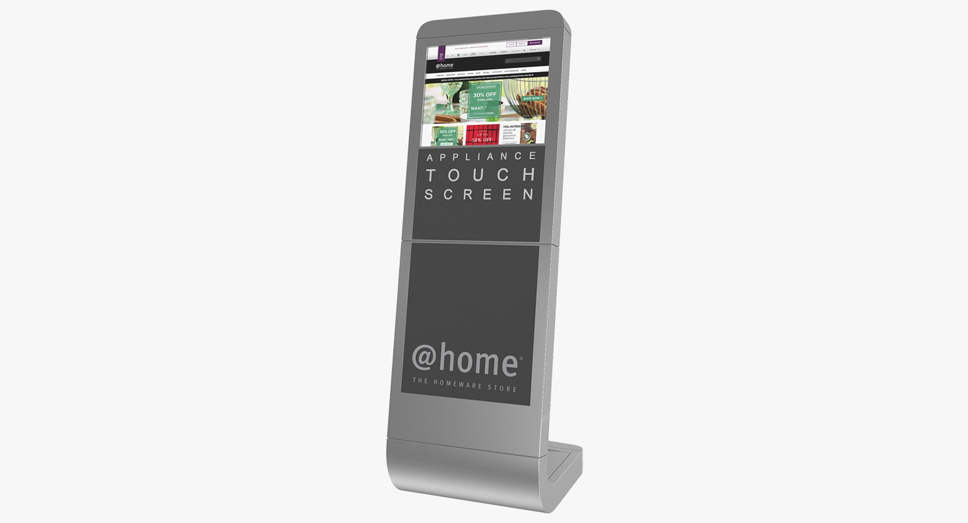 Information Broswer Kiosk Touch Screen 3D model preview
