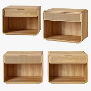 Restoration Hardware Santiago Cane nightstand 3D model