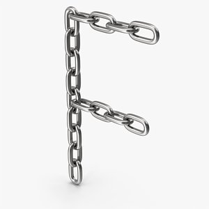 3D Chain Letter F model