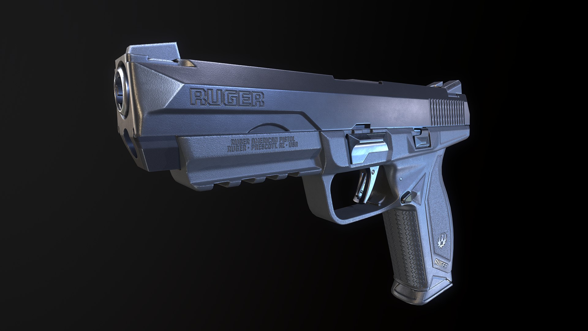 Gun Blender Pbr Model - TurboSquid 1596744