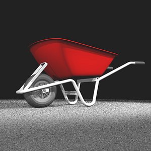 free wheel barrow 3d model