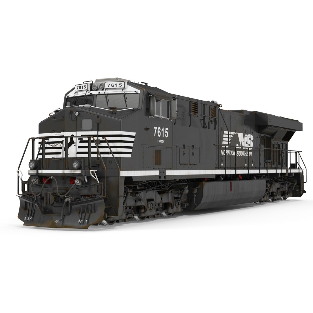 Locomotive ES40DC Norfolk Southern 3D model preview