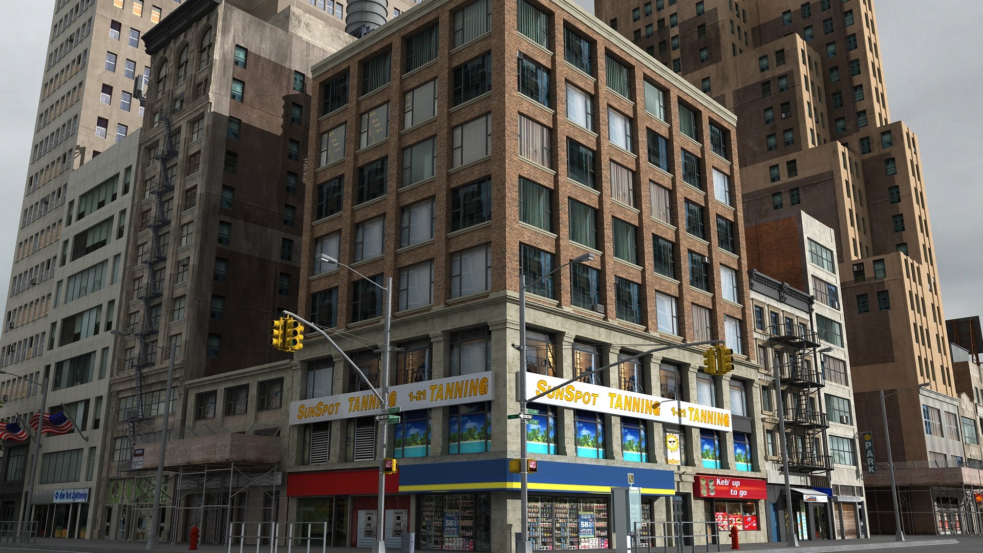 Nyc Buildings Downtown Max