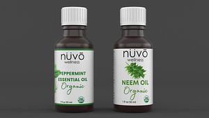Organic Essential Oil 3D model