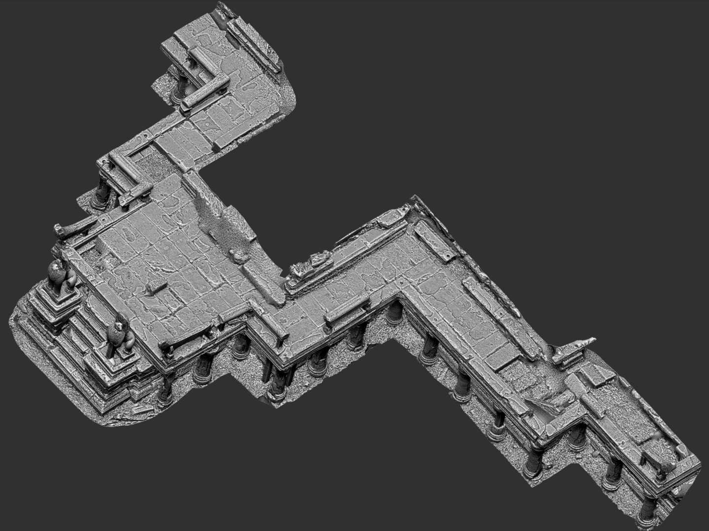 Ancient Ruins 16k 3d Model